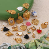 Collection Cœur charm – aranyozott nemesacél