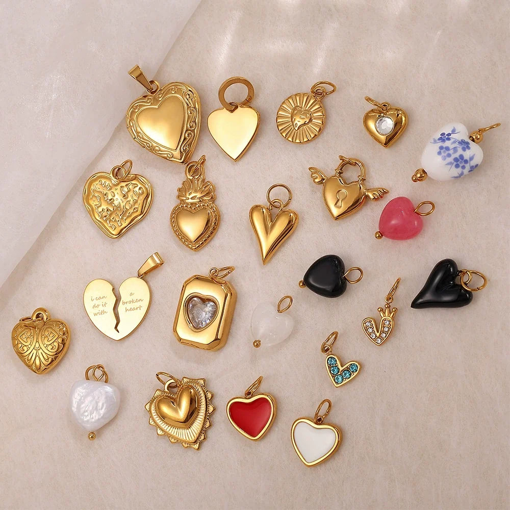 Collection Cœur charm aranyozott nemesacélból – 2. nézet