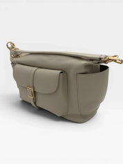 Lea Lab Perla bézs – oldalnézet nyitott zsebbel