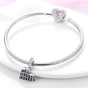 Colosseum charm – ezüstözött