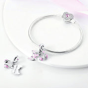 Gamer lány charm – ezüstözött
