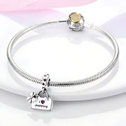 I love shopping táska charm – ezüstözött