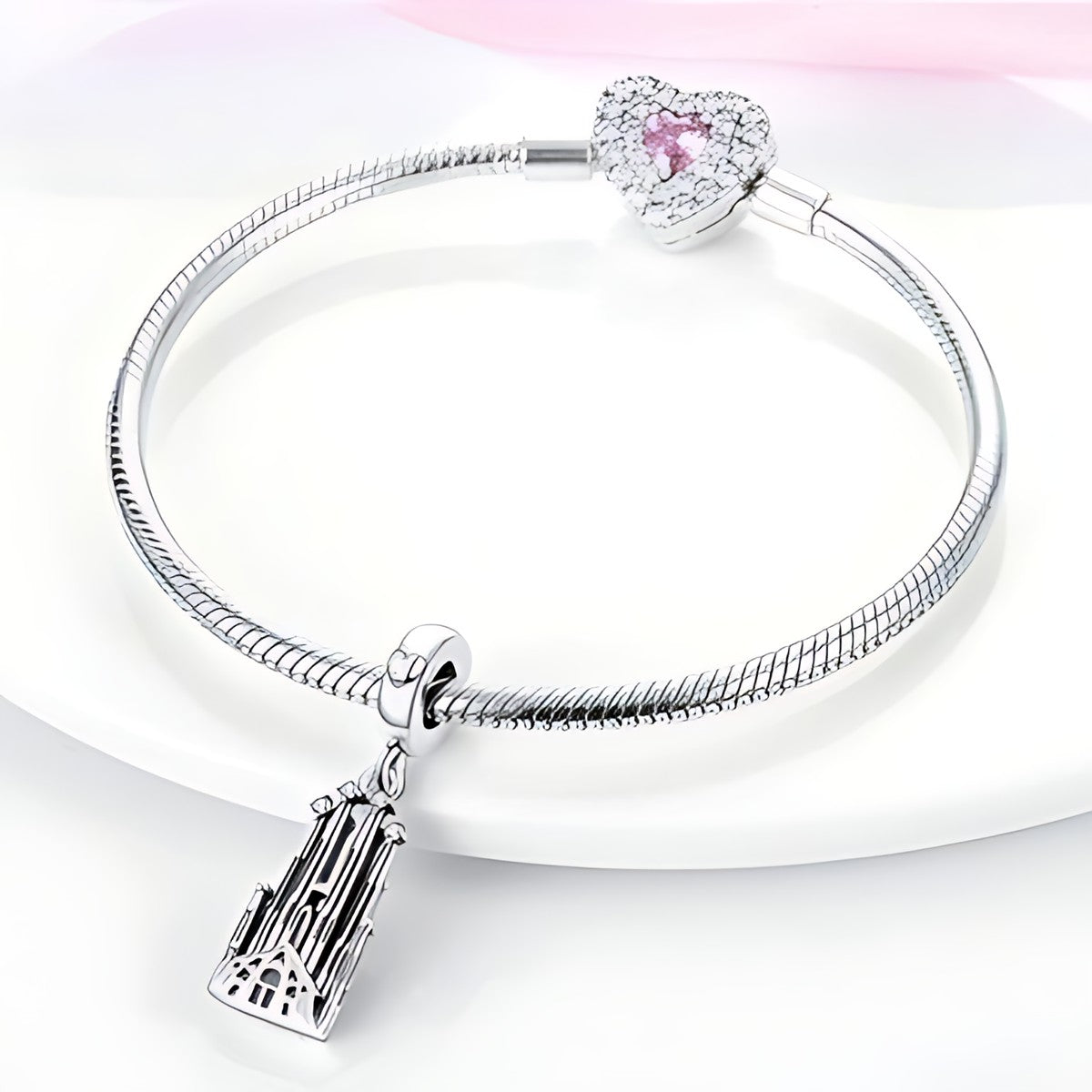 Katedrális charm – ezüstözött