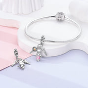 Kis szakács charm – ezüstözött