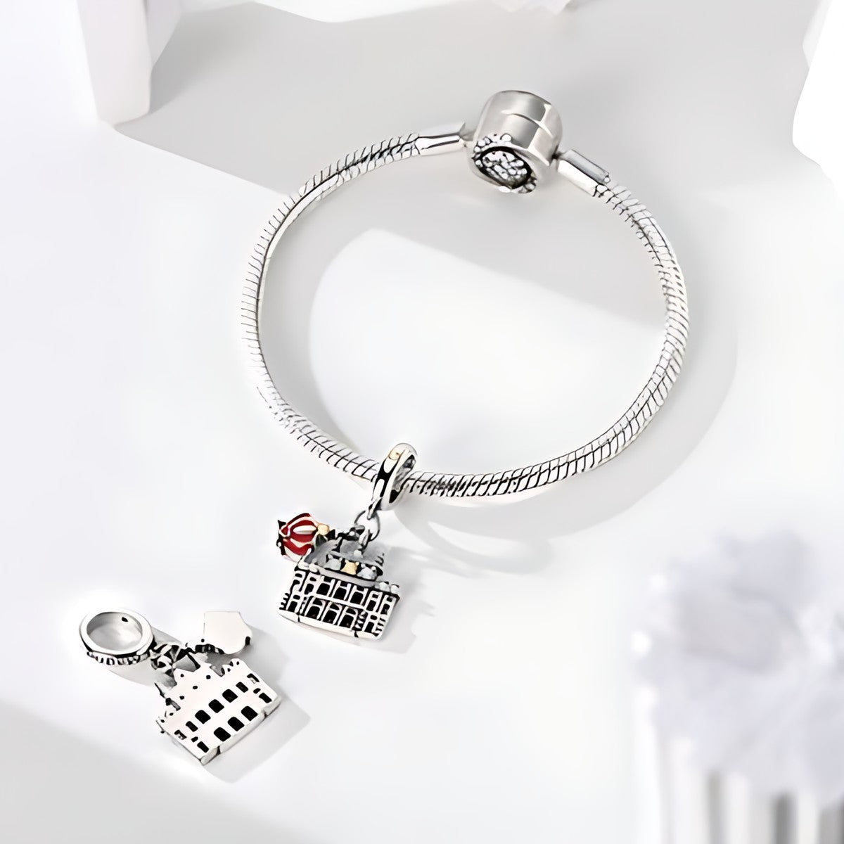 Madridi királyi palota charm – ezüstözött