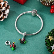Mikulás charm – ezüstözött