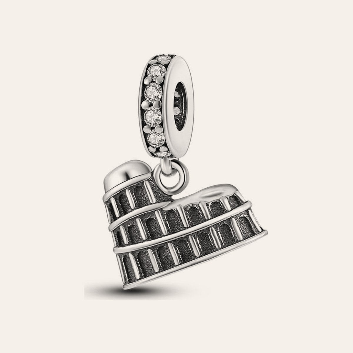 Colosseum charm – ezüstözött