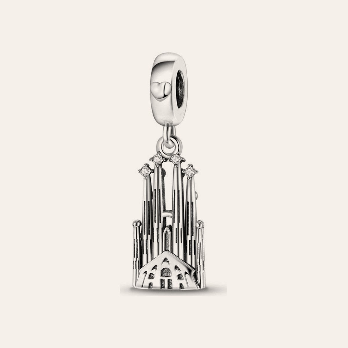 Katedrális charm – ezüstözött