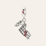 Római Colosseum charm – ezüstözött