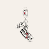 Római Colosseum charm – ezüstözött