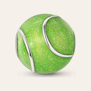 Teniszlabda charm – ezüstözött
