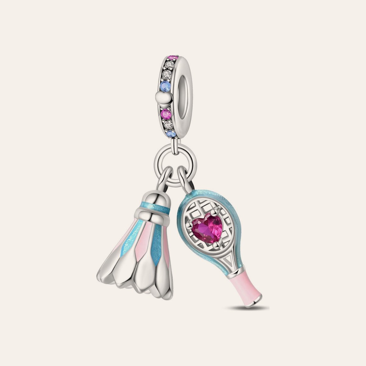 Tollaslabda charm – ezüstözött
