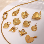 Collection Cœur charm aranyozott nemesacélból – 4. nézet