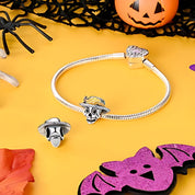 Sombreros koponya charm – ezüstözött