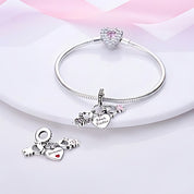 Soul Sister charm – ezüstözött