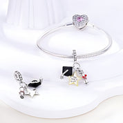 You did it! ballagási csillag charm – ezüstözött